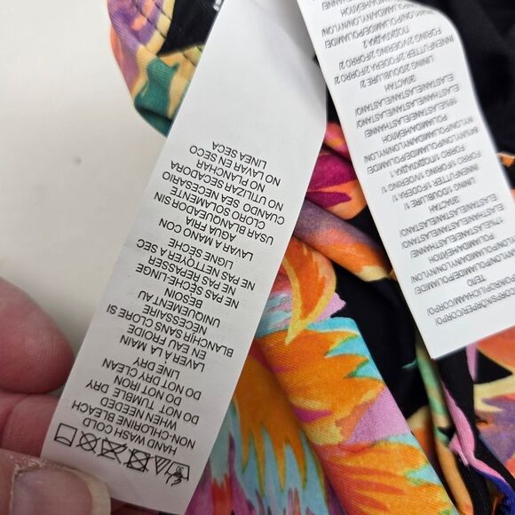 LA BLANCA One Shoulder Keyhole Tankini Swimsuit Top Women's 6 Tummy Control NWT - Picture 11 of 12